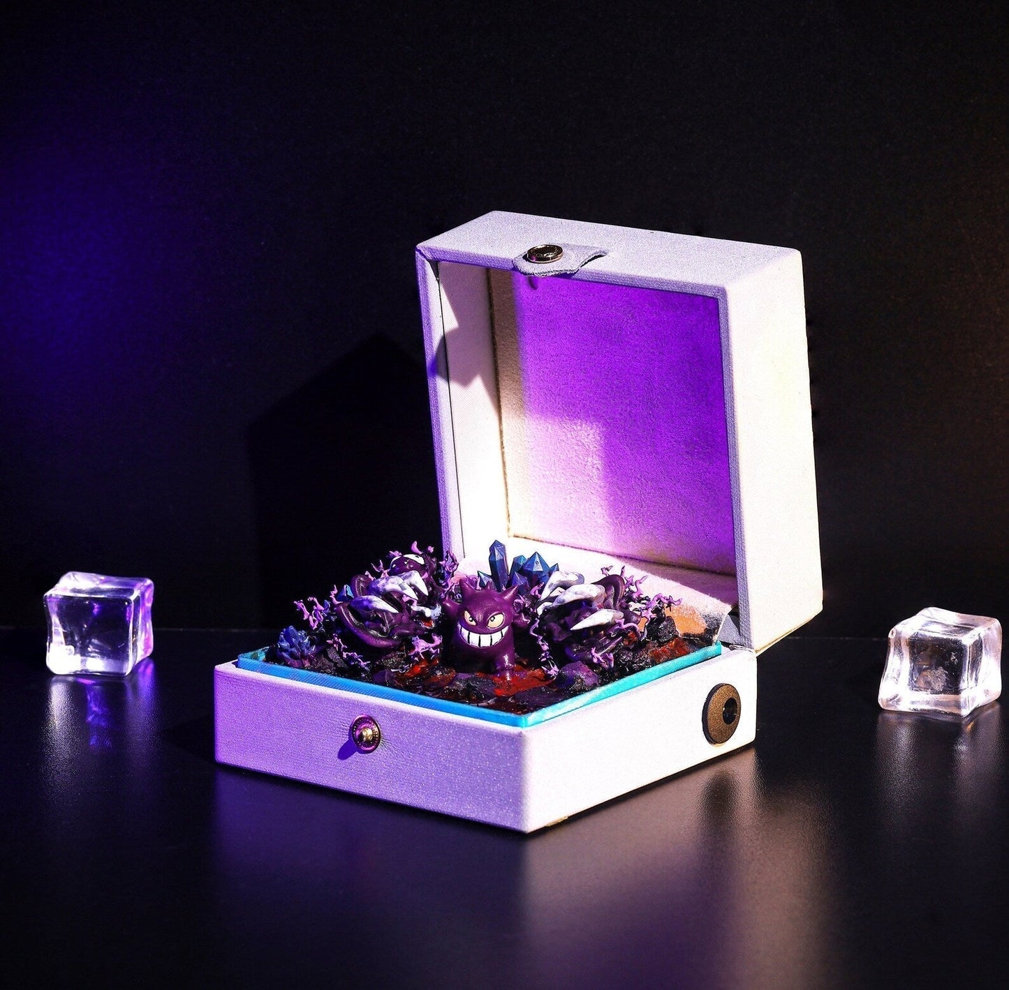 [DE] Pokemon Gengar Island Diorama Treasure Mistery Box Gift Epoxy Resin, Night Light