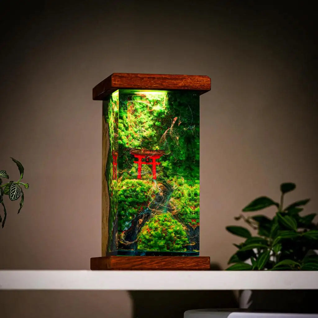 [DE] Torii Gate Epoxy Resin Lamp, Night Light