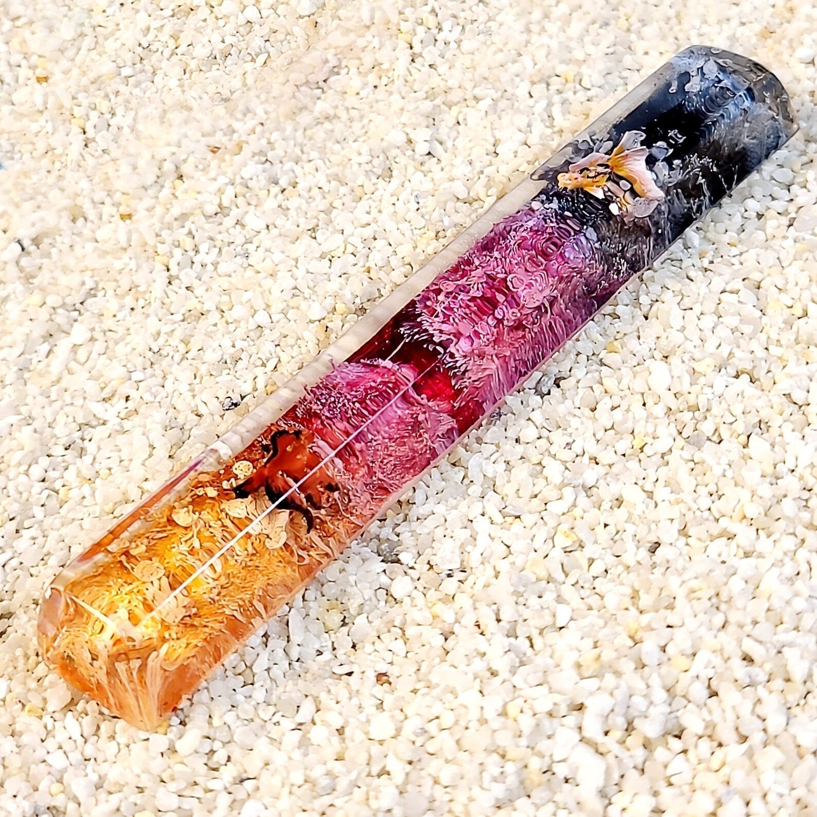 Golden Fish Spacebar Artisan Keycaps Epoxy Resin - ArtFIGU