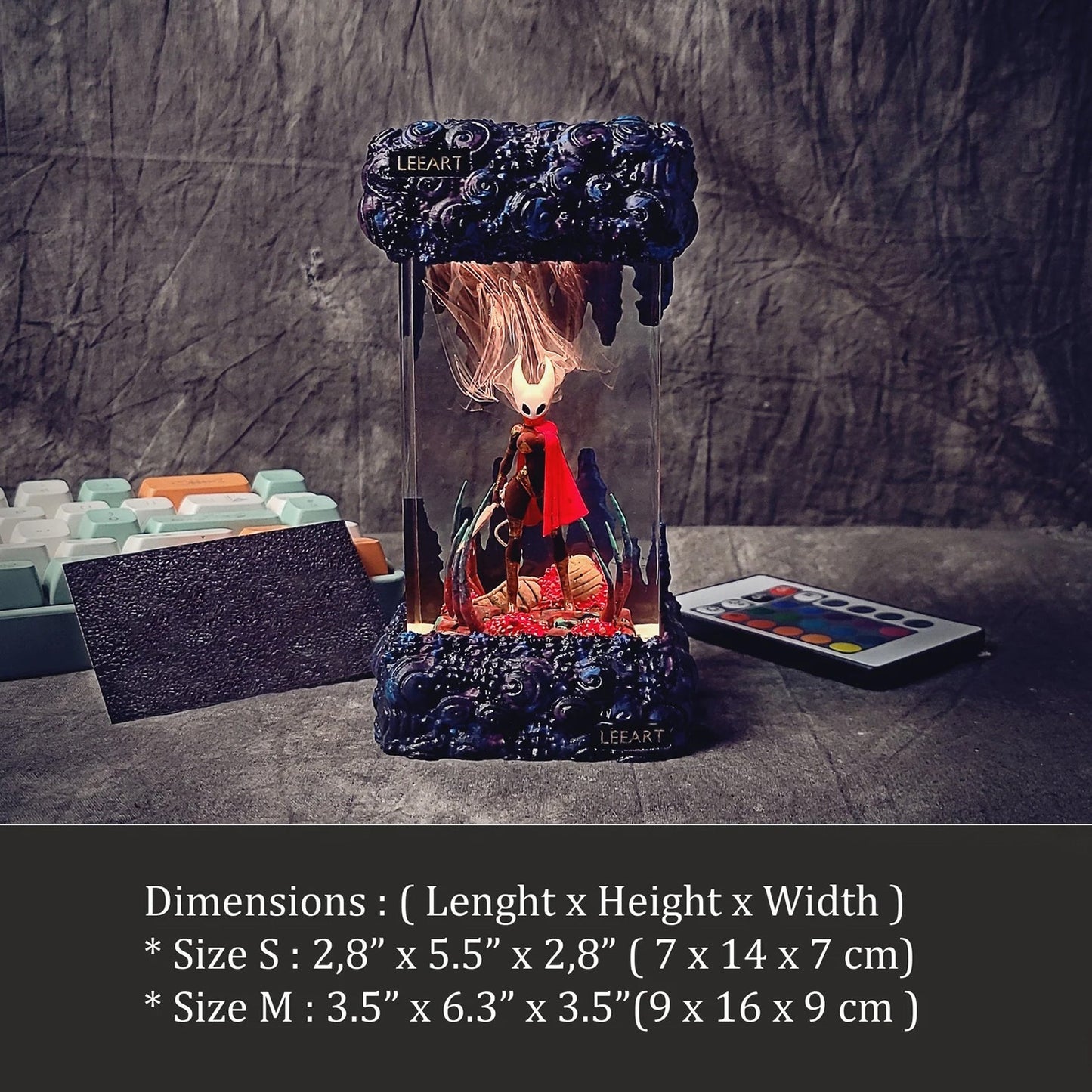 Hornet Hollow Knight Diorama Epoxy Resin Lamp - ArtFIGU