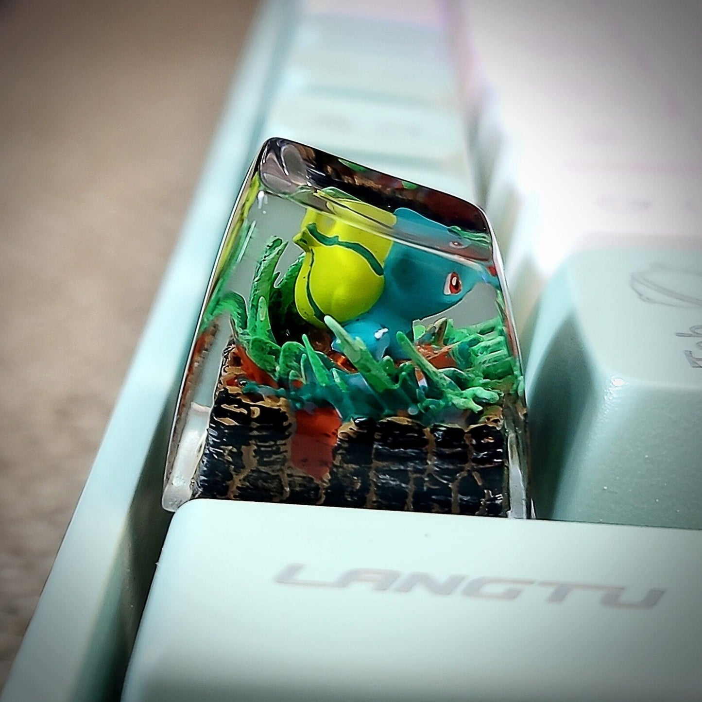 [DE] Pokemon Bulbasaur Artisan Keycaps
