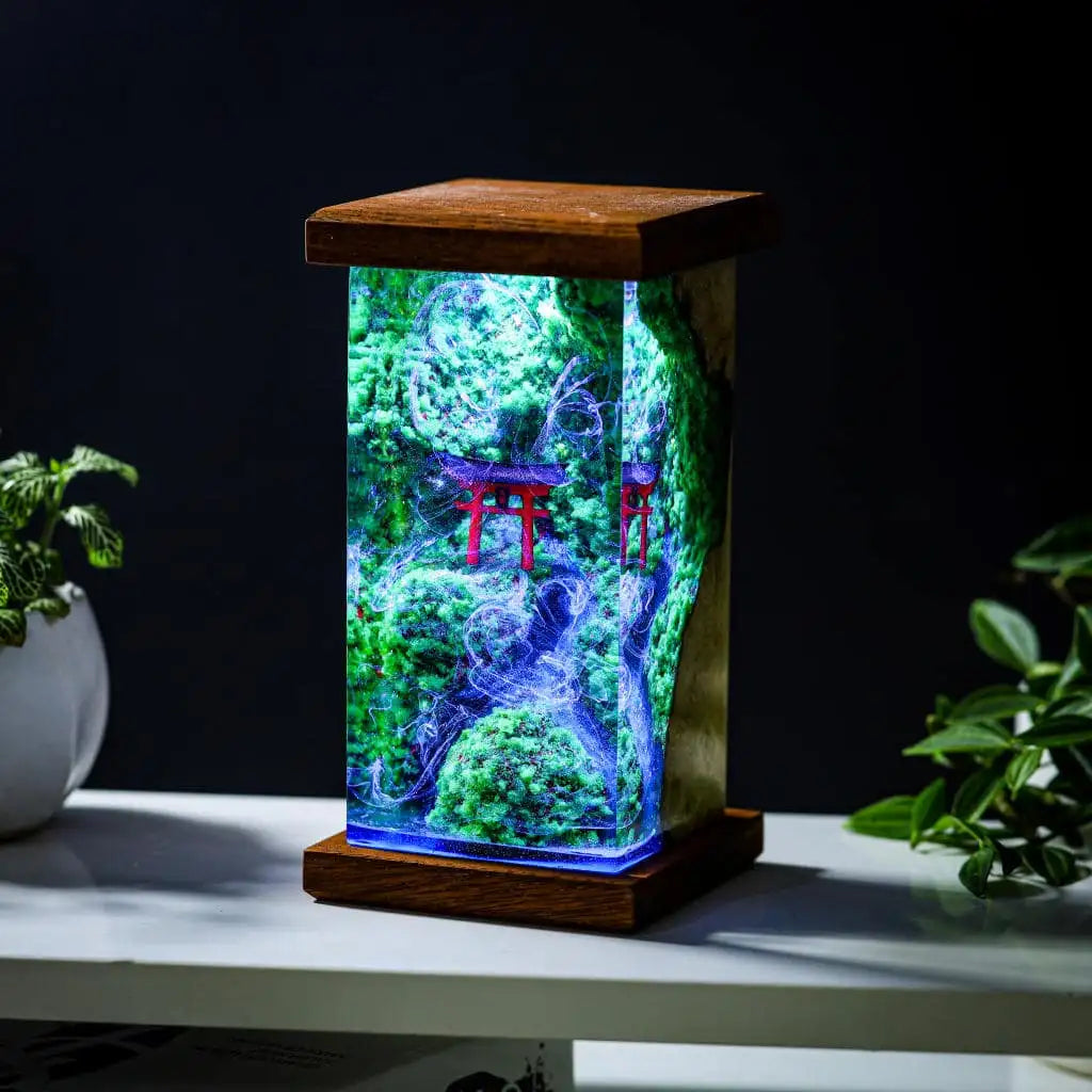 [DE] Torii Gate Epoxy Resin Lamp, Night Light