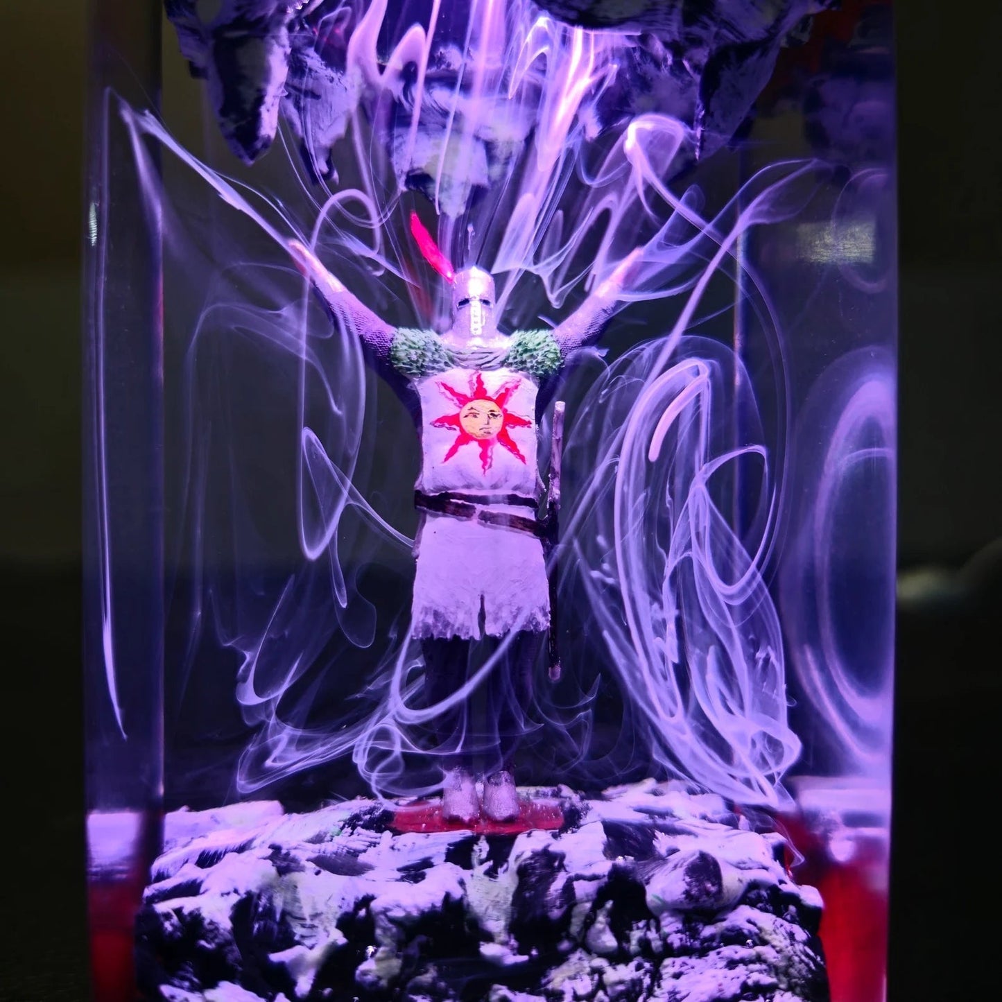 [DE] Solaire of Astora Praise The Sun Tarot Card Thank God Dark Souls Epoxy Resin Lamp, Night Light