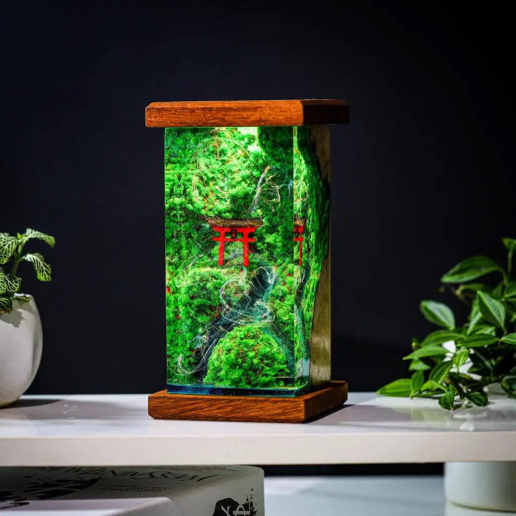 [DE] Torii Gate Epoxy Resin Lamp, Night Light