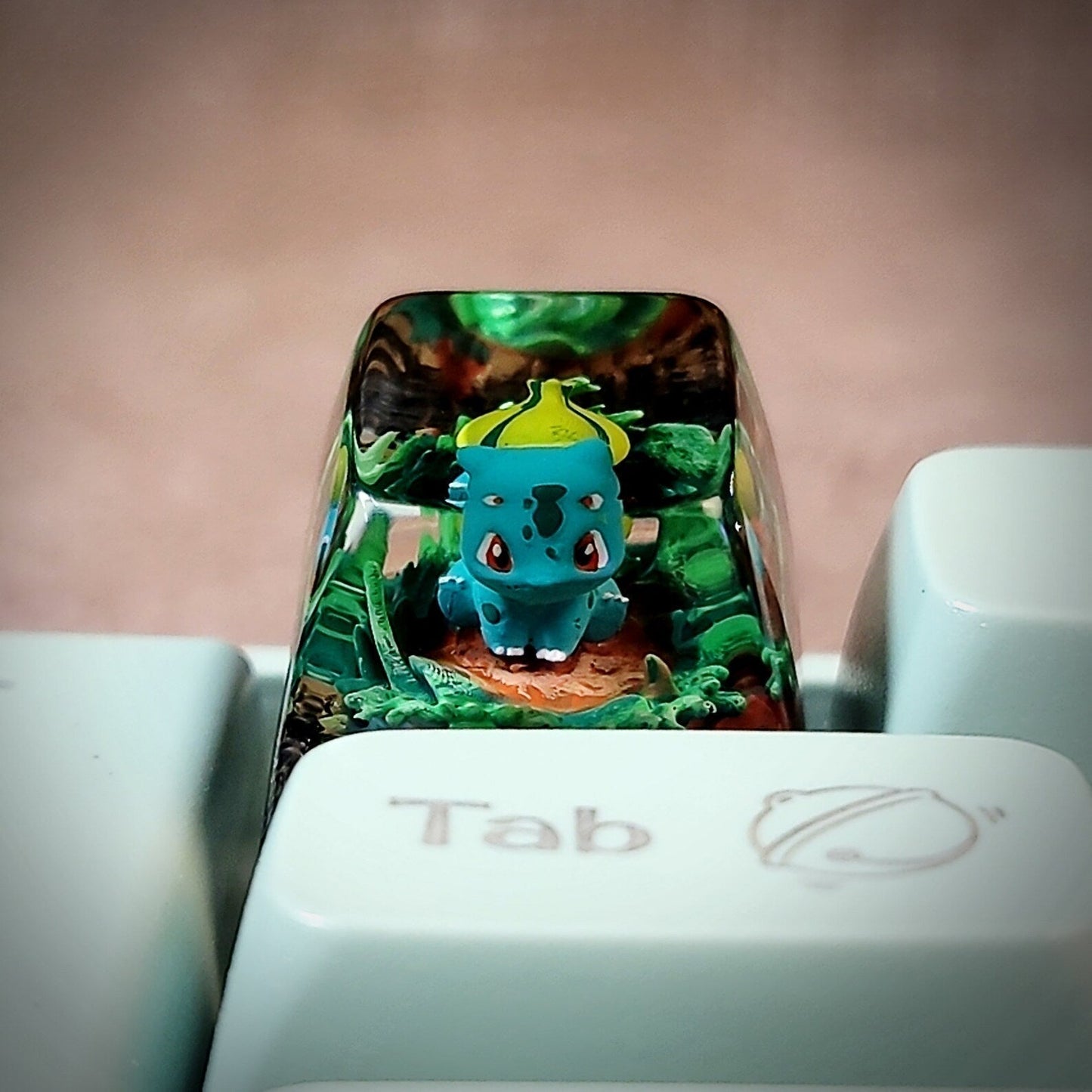 [DE] Pokemon Bulbasaur Artisan Keycaps